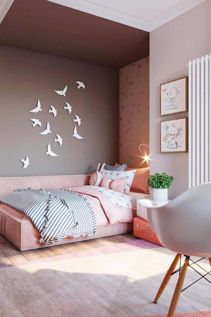 Cute Nursery Idea With Birds On Wall