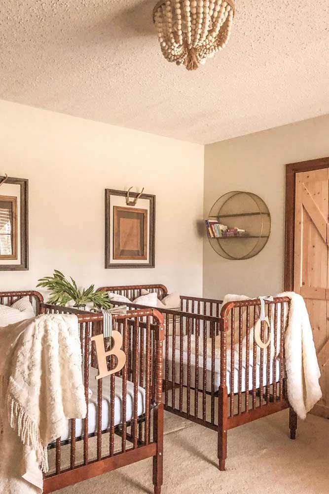 Neutral Colors For Twin Nursery #twinnursery #neutralnursery