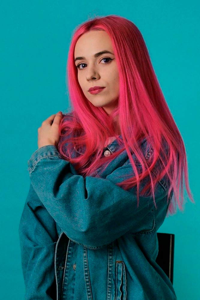 Pink Hair - Fresh Looks For Trendy And Brave Ladies #coloredhair #longhair #straighthair