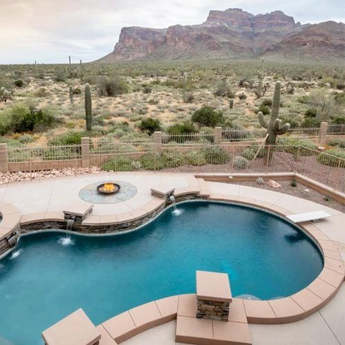 Custom Pool Deck Design With Colored Concrete #coloredconcrete