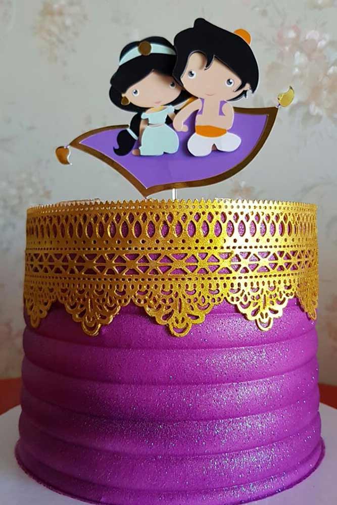 Aladdin Themed Cake Topper #aladdin #aladdincake