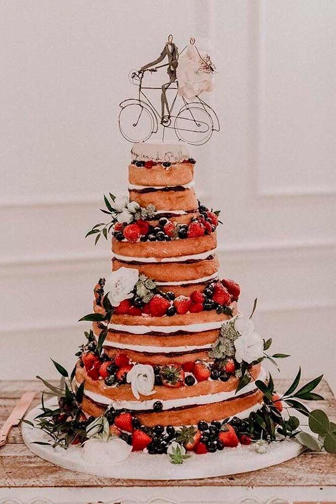 Biker Couple Cake #weddingcake #toppers #cake