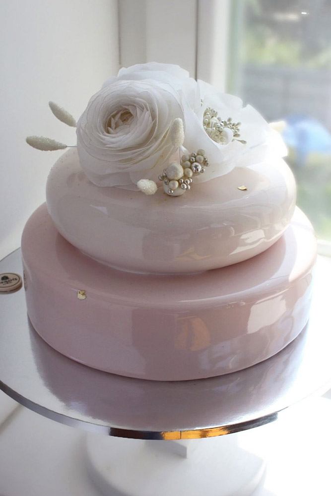 Simple But Elegant Rose Topper #flowercake #rosecake