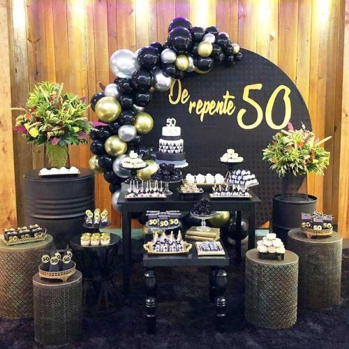 Black Minimalistic Theme For Birthday Party #blackbdaytheme