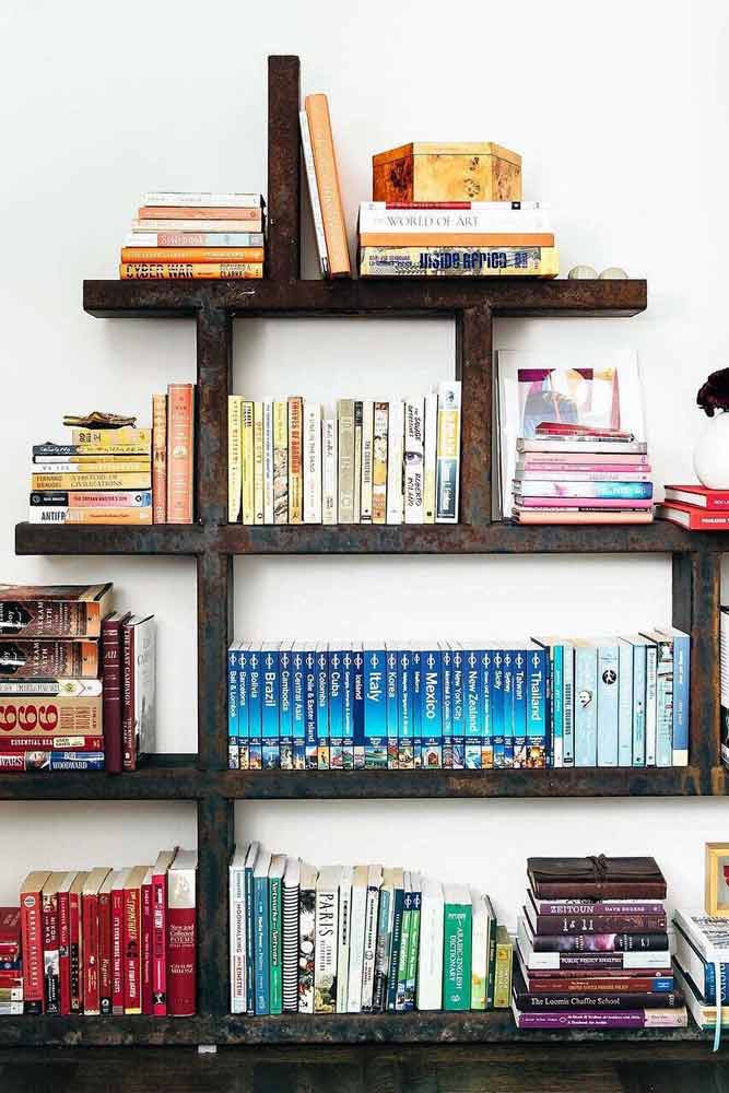 Simple Metal Bookcase #metalbookcase