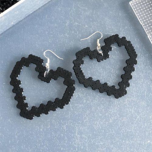 Earrings Perler Beads Idea #diyearrings