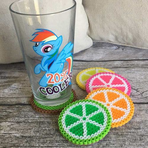 Summer Fruit Coaster Set #fruitcoasterset