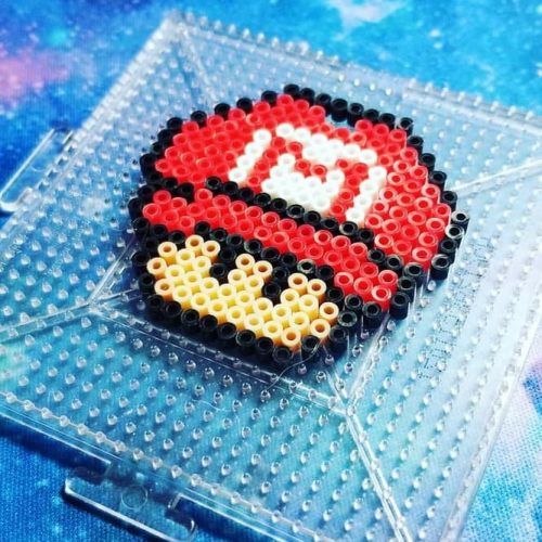 Mario 1-up Perler Beads Idea #mariopattern