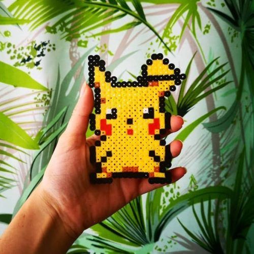 Pokemon Perler Beads #pikachu