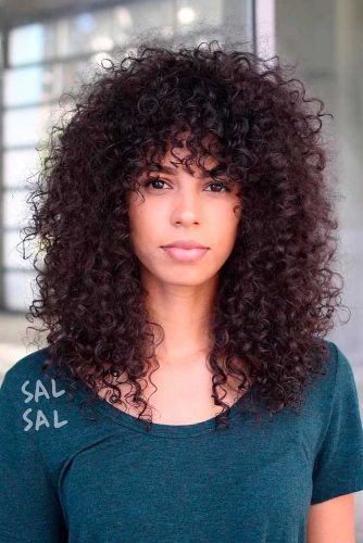 Layered Multi Textured Perm #layeredhairstyles #curlyhair