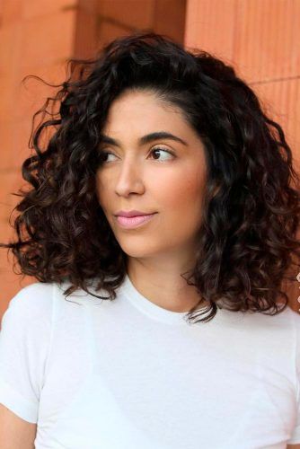 Mid-Length Diffused Perm #wavyhairstyles #brunettehair