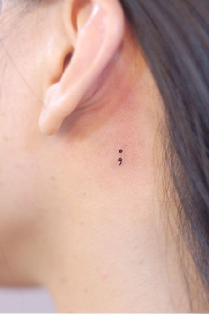 Semicolon Tattoo Design #semicolontattoo