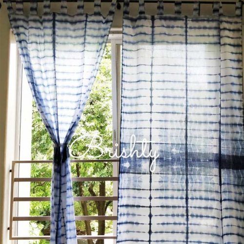 Tie Dye Blue Design #tiediycurtains