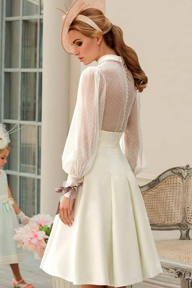 Retro Short Wedding Dress #shortweddingdress #retrodress