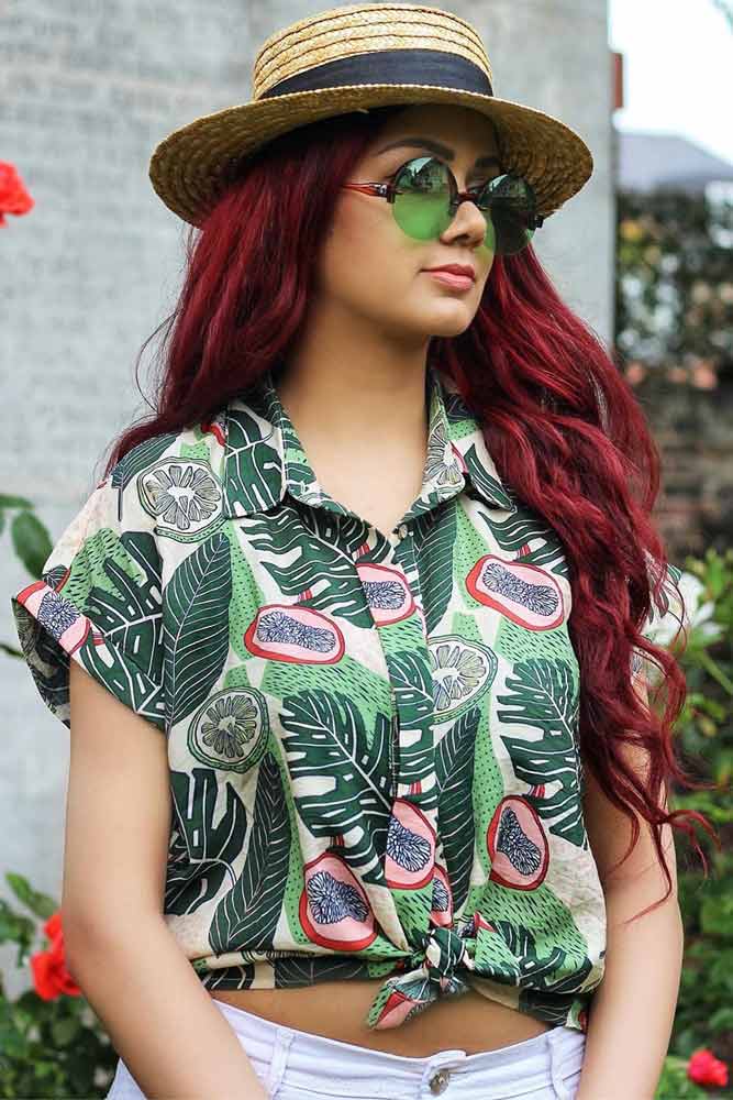 Tropical Shirt For Luau Party #tropicalshirt #partyoutfit