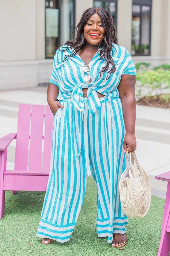 A Striped Jumpsuit Outfit #stripedjumpsuit