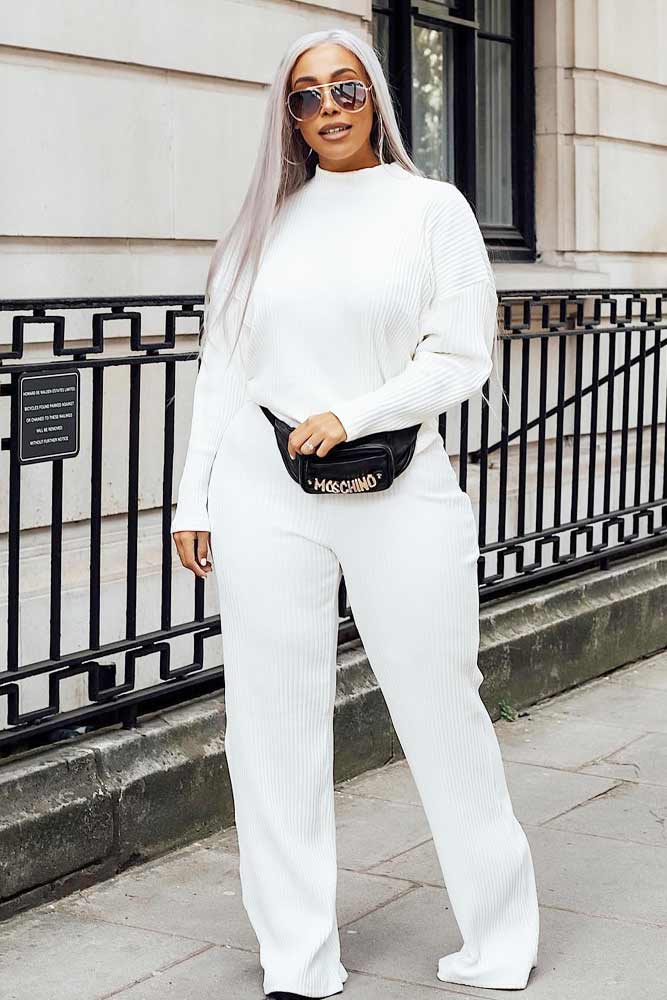 Plus size all outlet white attire