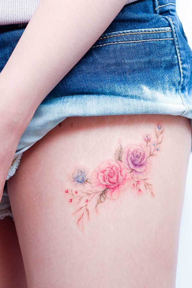 The Canvas Arts Temporary Tattoo Waterproof For Women Arm Legs HB516 Flowers  Tattoo Size 21X15 cm  Amazonin Beauty