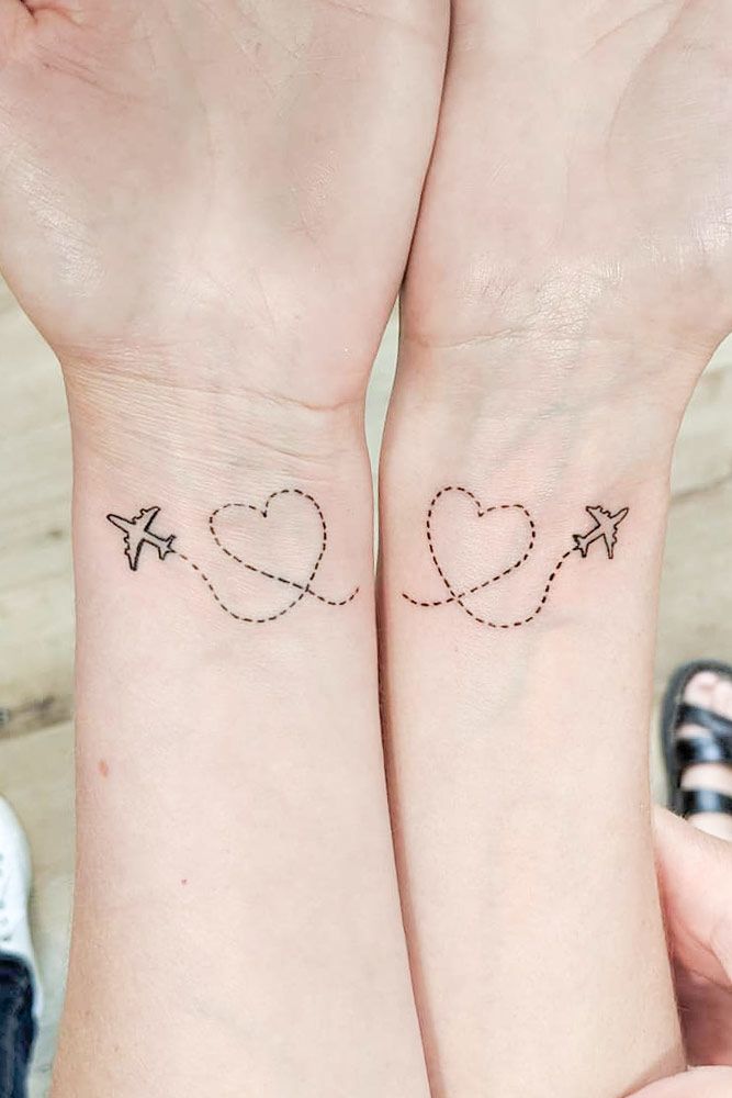 Wrist Tattoos For Long Distance Friendship #hearttattoo #wristtattoo