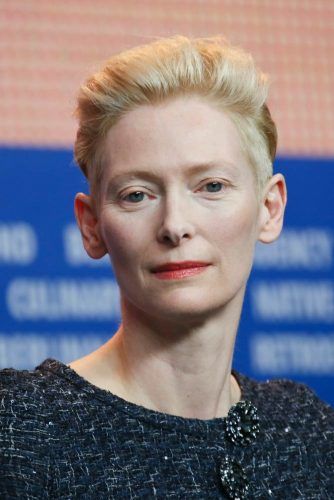 Feminine Pixie #tildaswinton #pixiehaircut