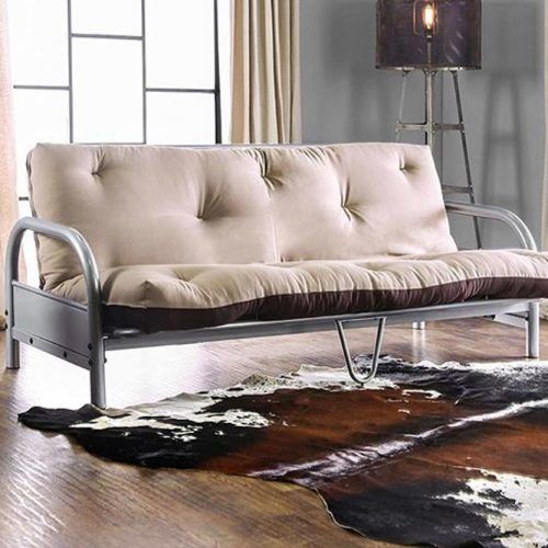 Futon With Metallic Frame #futonelements #metalliclframe