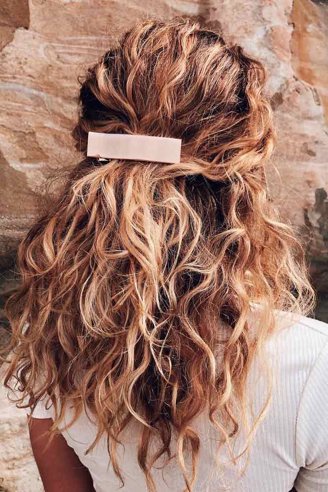 Alligator Clip #curlyhairstyles #hairaccessories