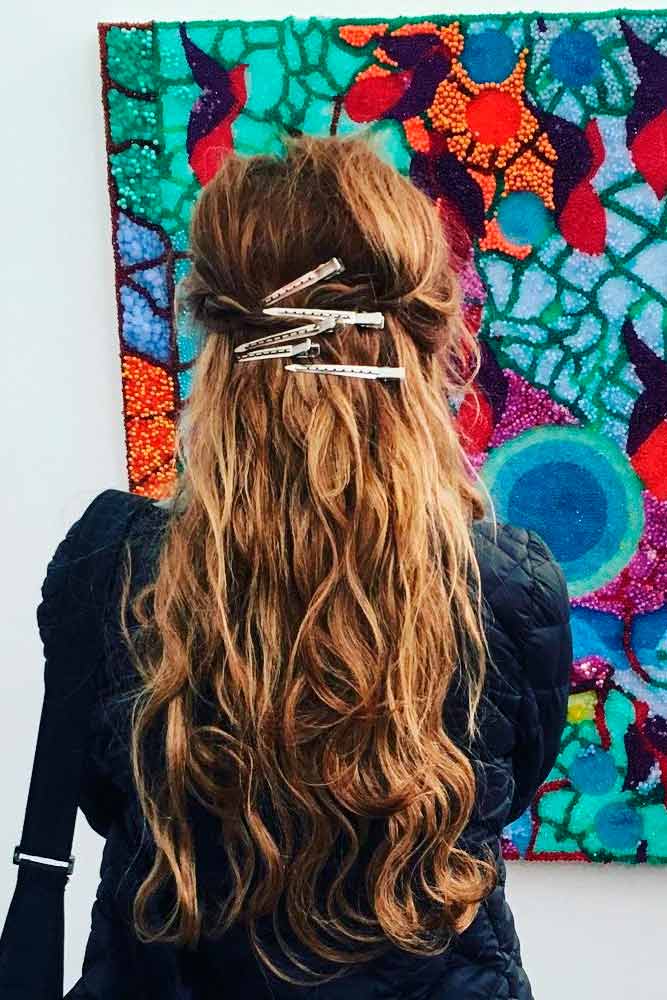 Duckbill Clip #longhair #hairaccessories