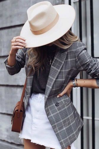 Fedora Hat #fedorahat #plaidjacket