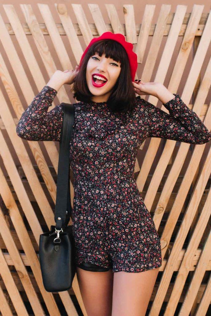 Red Beret with Jumpsuit