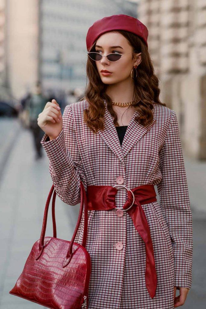 Elegant Look with Beret and Coat