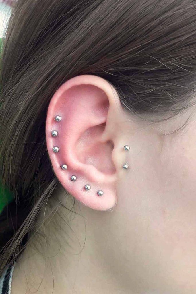 Match Barbells Piercing #stylishlook #coolpiercing