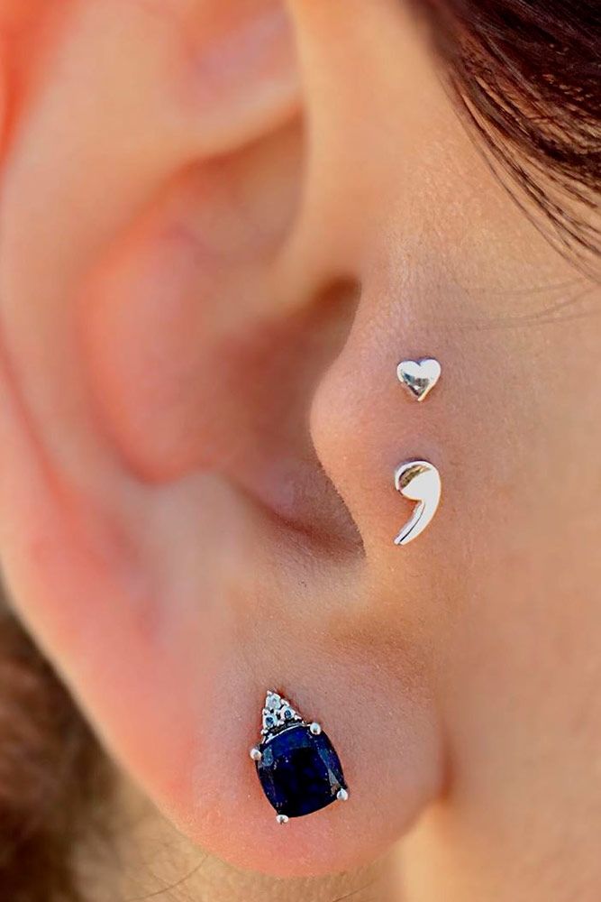 What Type Of Earring Is Best For Tragus Piercing? #piercing #beauty 