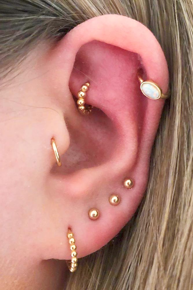 Minimalist on sale tragus jewelry