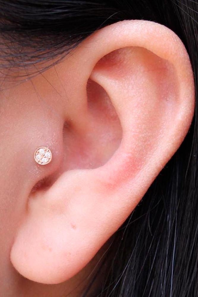 Perfect Tragus Piercing #piercing #beauty 