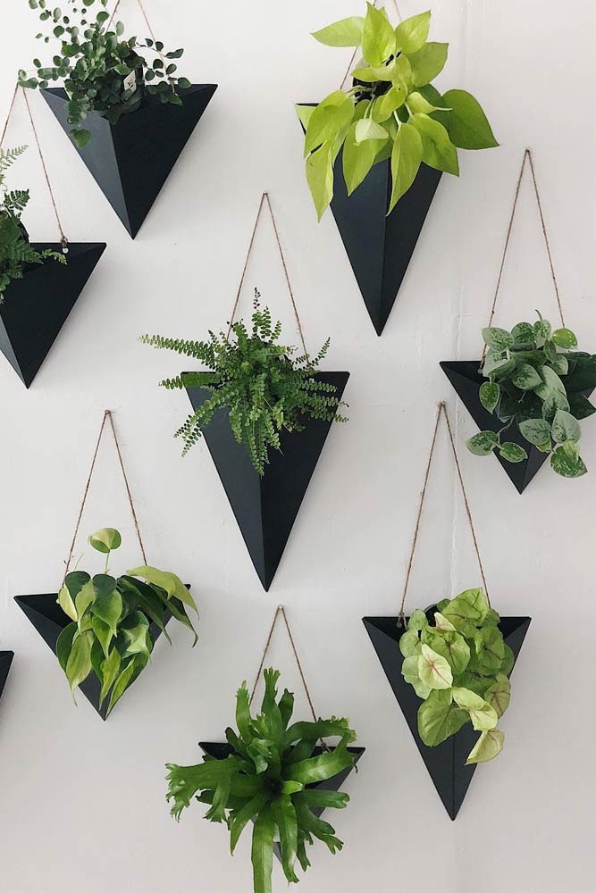 Black Wall Sconces For Your Plants #wallsconces #smallpots