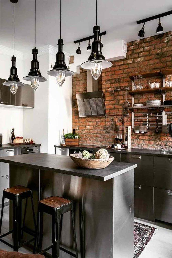 Kitchen Design In Industrial Style #industrialstyle