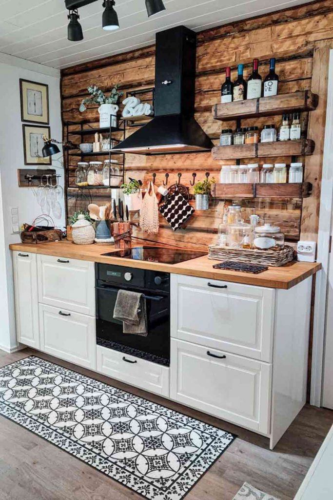 Small Kitchen Space With Shelf Organizer #spaceorganization