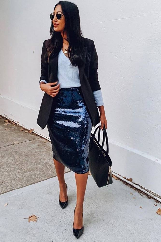 Business casual skirt on sale outfits