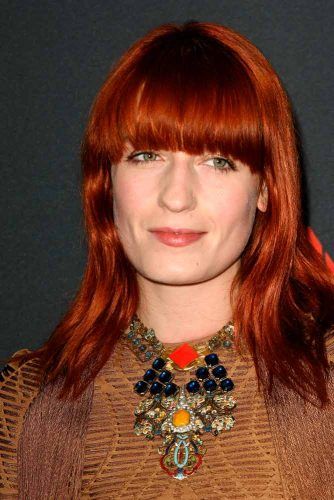 Florence Welch’s Bright Red Copper #florencewelch
