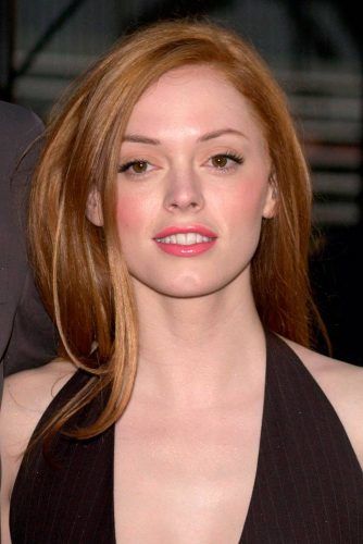 Natural Light Brown Copper Shade Of Rose McGowan #rosemcgowan