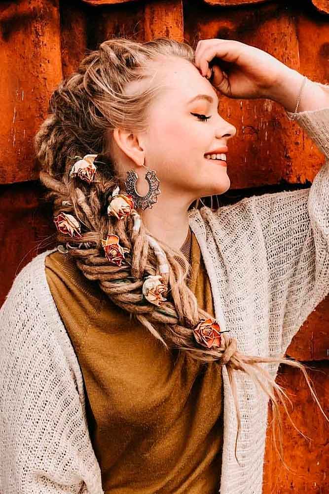 Bohemian Dread Style #bohohairstyles