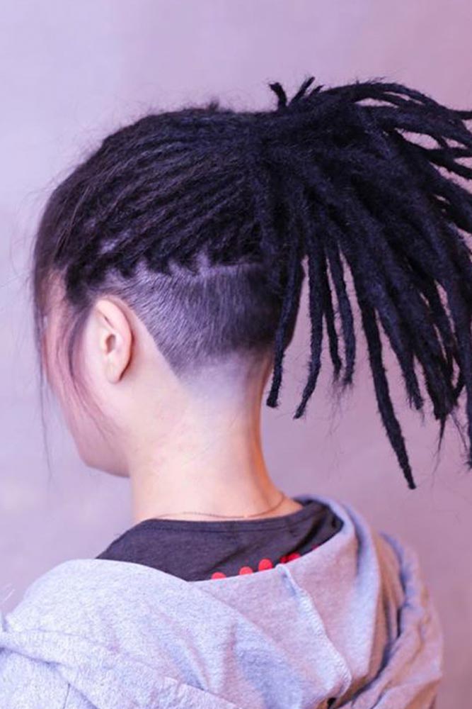 Dreadlocks Undercut #womenundercut