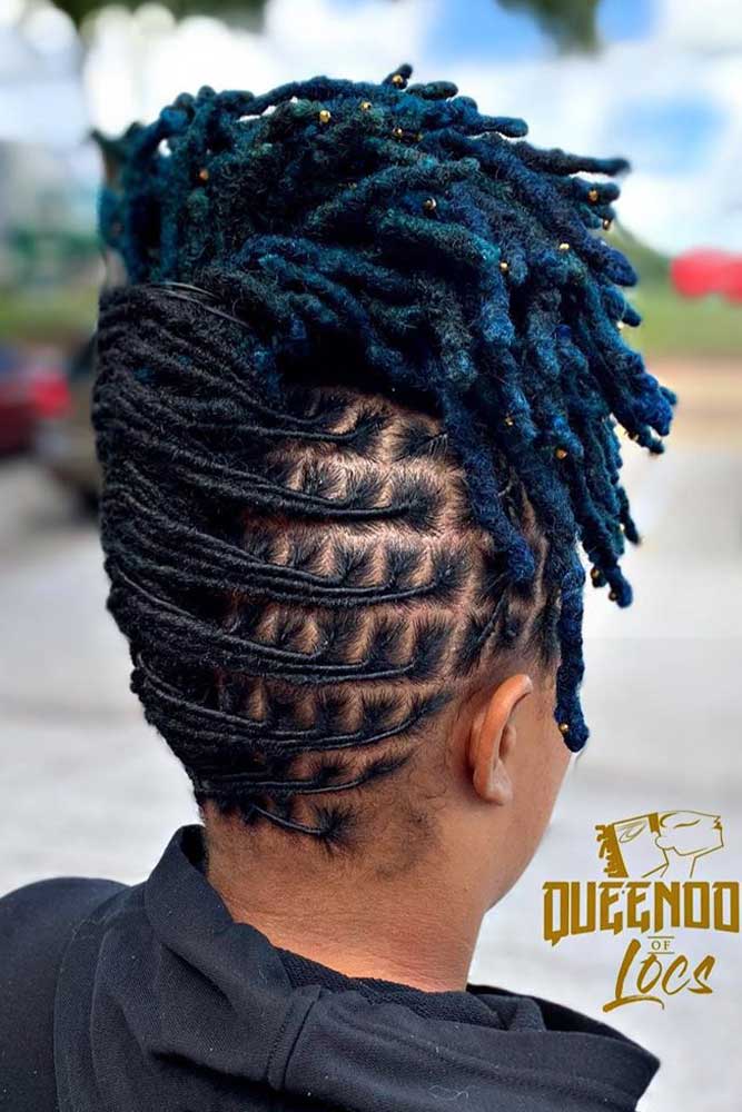 Fishbone Dreads #updohairstyles