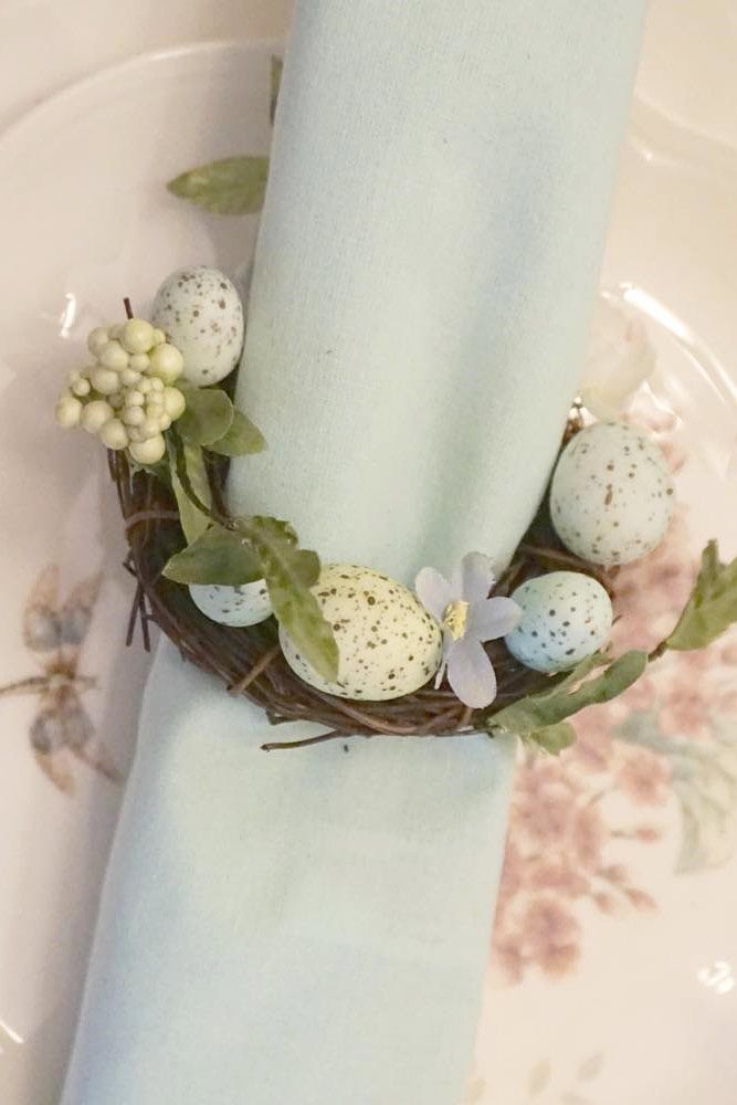 Rustic Easter Wreath Ring Design #wreath #easterring