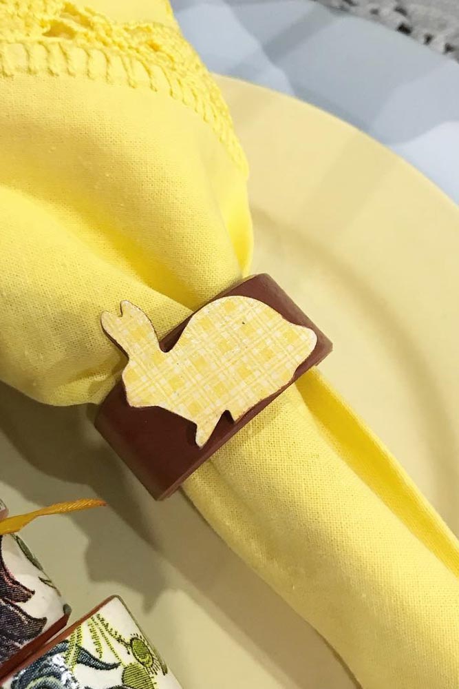 Bunny Easter Napkin Ring #easterring