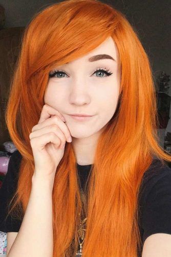 beautiful girl with orange hair