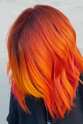 Burning Phoenix Hair Shade #gradienthair #hairhighlights