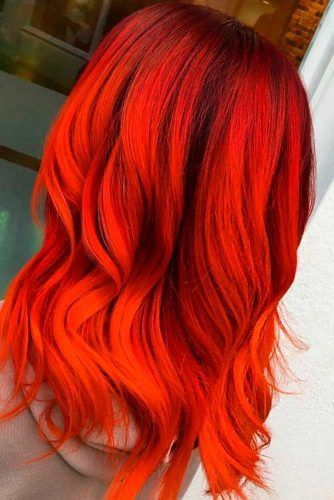 Olive Skin Tone #redorangehair #wavyhair