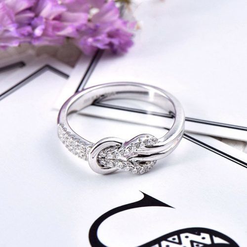 Knot Promise Ring With Diamonds Chic #ring #jewelry