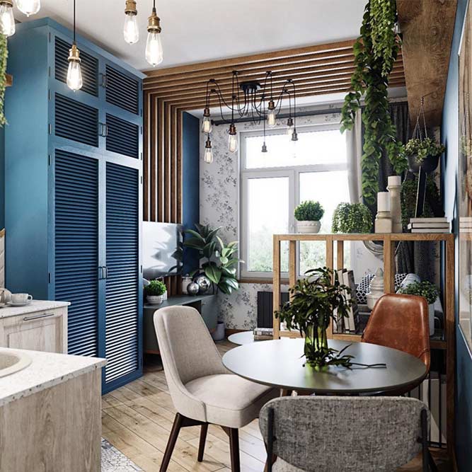 How Do You Maximize Space In A Studio Apartment #plantsdecor #dinnertable